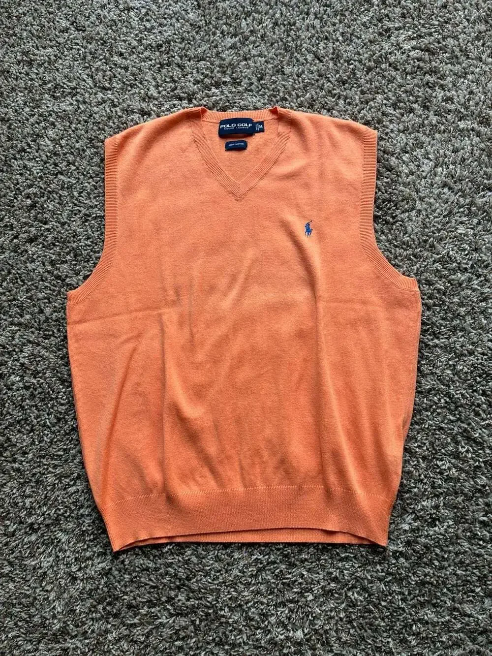Polo Golf Ralph Lauren 100% Cotton V-Neck Sweater Vest